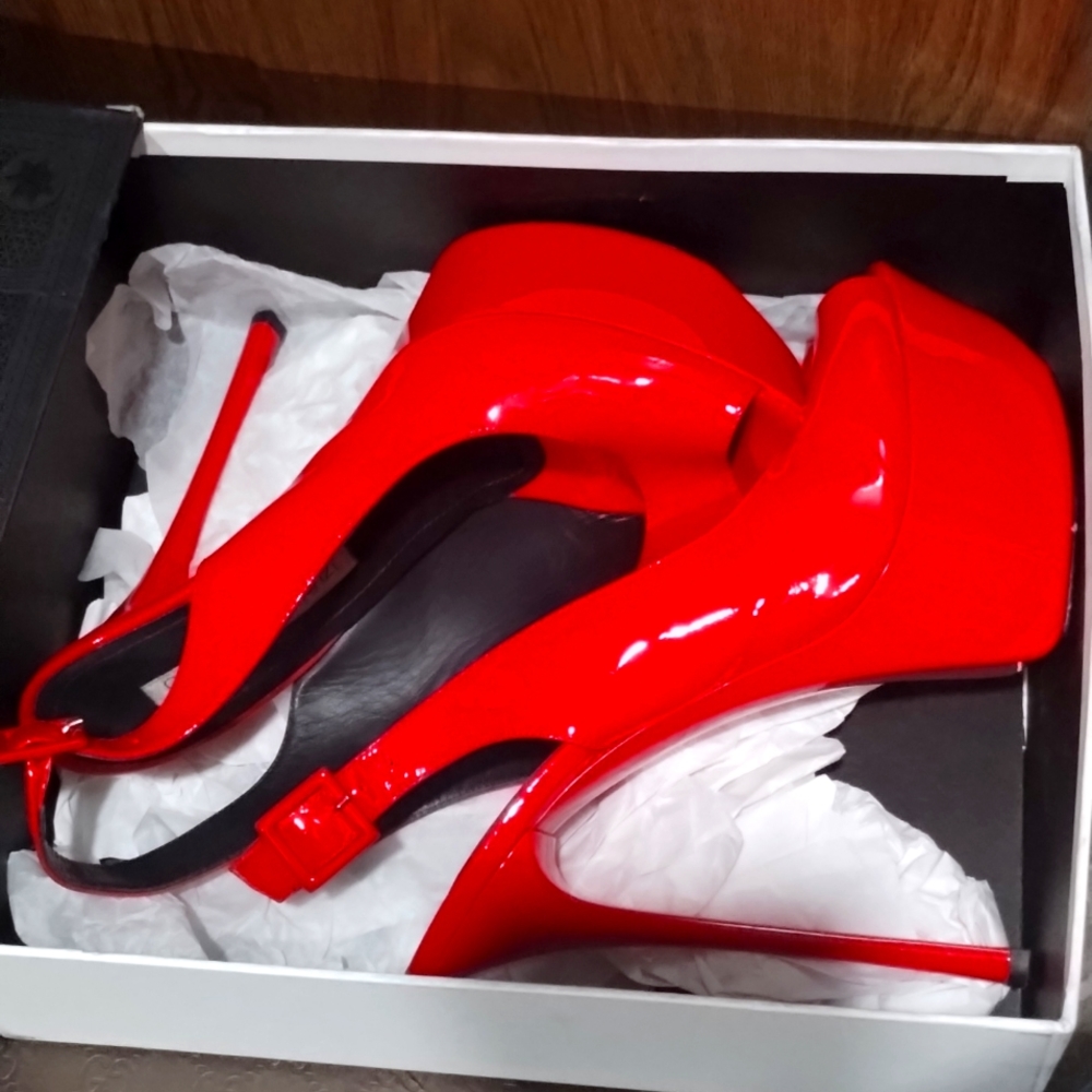 Lorenzo Peep Toe Slingback Platforms